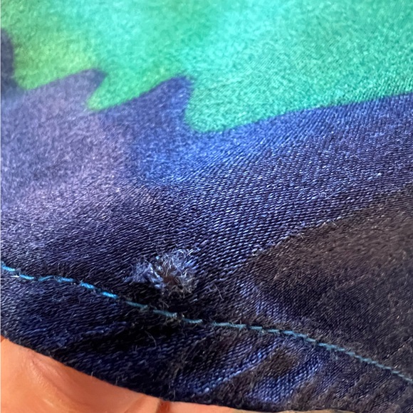 Anthropologie BL-nk Painterly Off-Shoulder Slip Dress Wedding Guest Prom | M - Picture 9 of 9